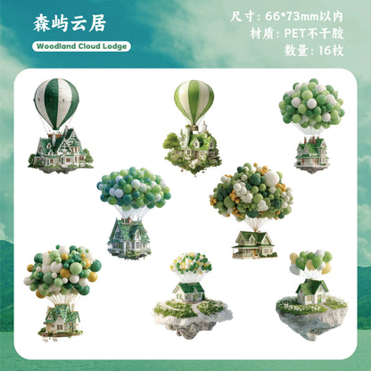 A1#20570 Flying House Series Sticker