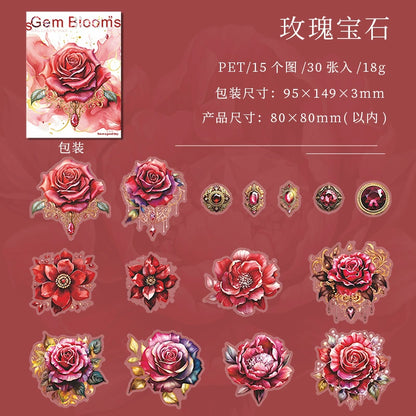 #20262 Jewelry Flower Series Sticker