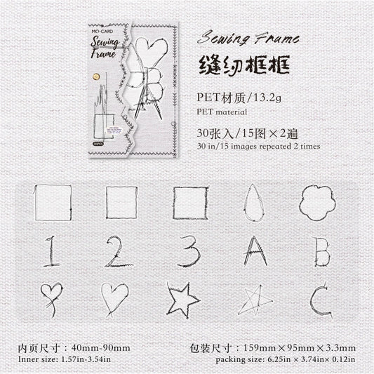 #02953 Sewing Mark Series Sticker