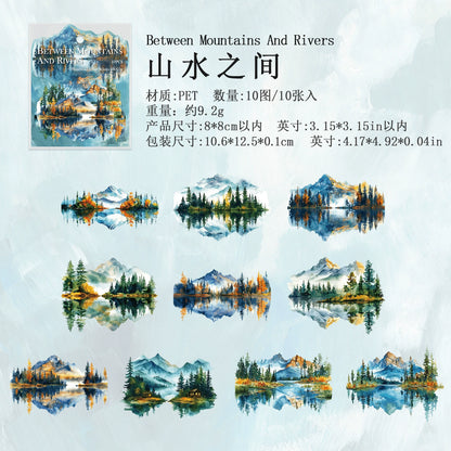 #20453 Mountain and River Series Sticker