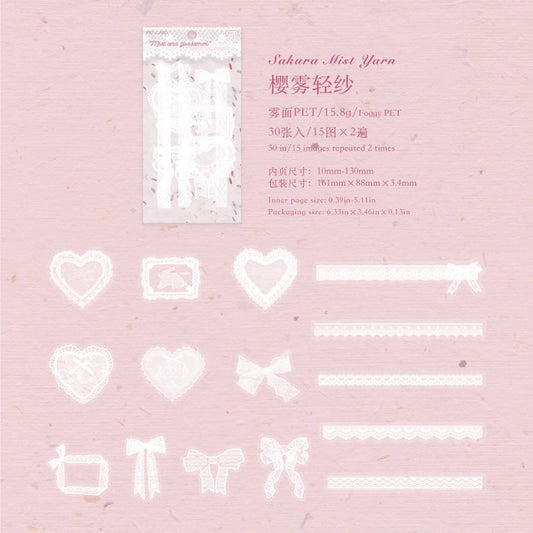 #20035 Lace Frame Series Sticker