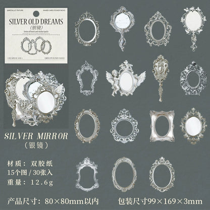 #20373  Silver Old Dream Series Sticker