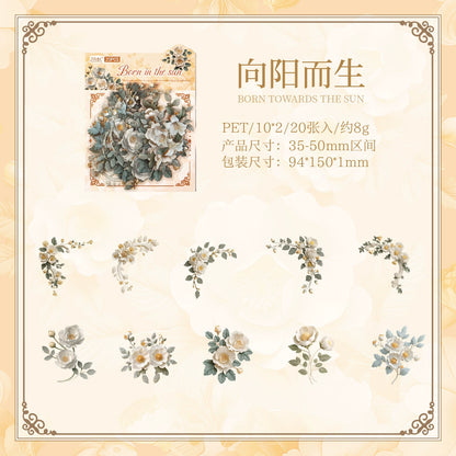 #20148 Vintage Flower Series Sticker
