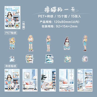 #02987 Happy Girl Daily  Series Sticker