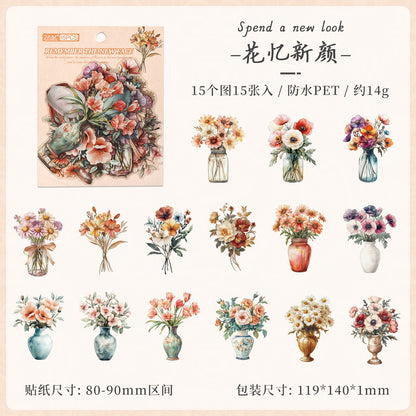 #20102 Vintage Flower Series Sticker