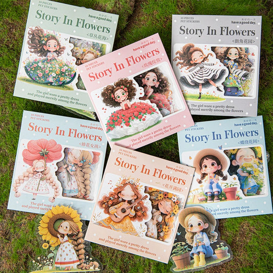 #02447 Story in Flower Series Sticker
