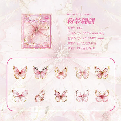 B2#20564 Butterflies Flying Series Sticker