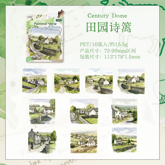 #02957 Mixed Scenery Series Sticker