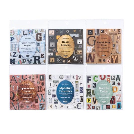 #02907 Letter Series Sticker