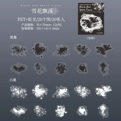 #20157 Black and White Imprint Series Sticker