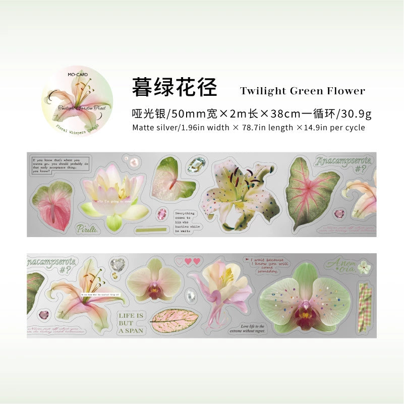 #03191 Flower Word Series Precut Tape
