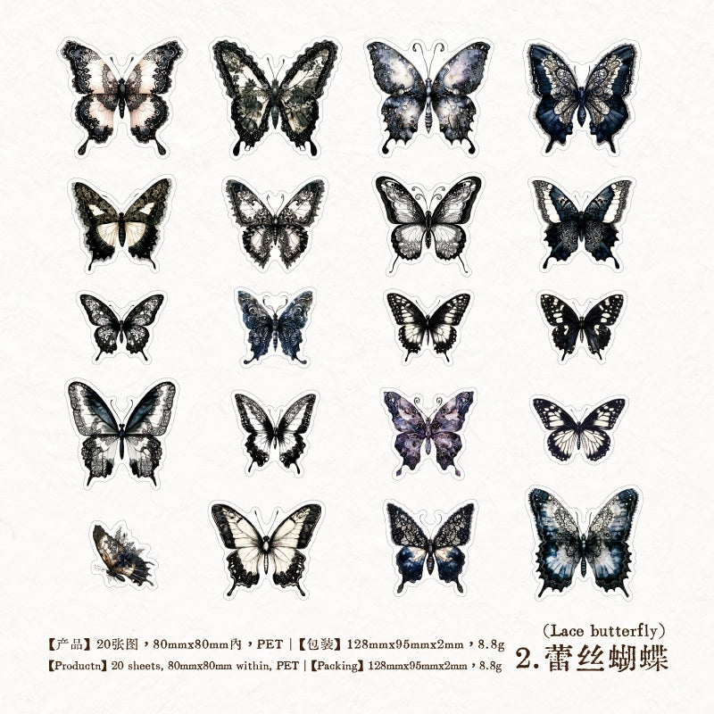 #20212 Vintage Gothic Collection Series Sticker