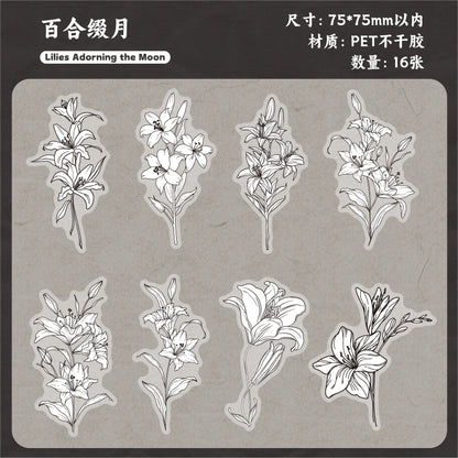 H1#20220 Flower Series Sticker