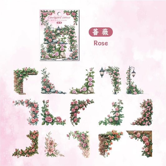 #20325 Flower Corner Series Sticker