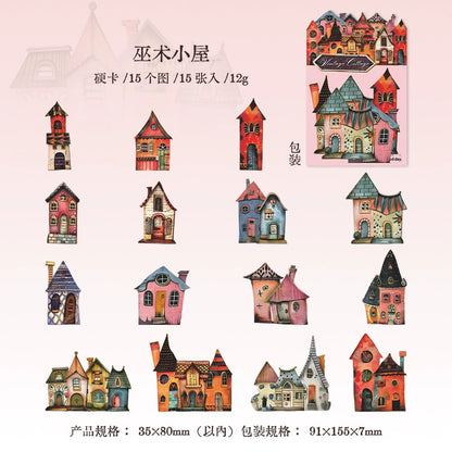 #20595 Vintage Cottage/Strange House Series Sticker