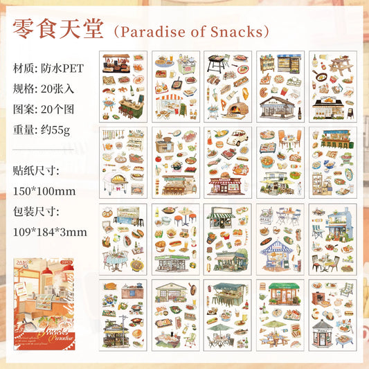 #20099 Pleasent Shop and Cafe Series Sticker Book