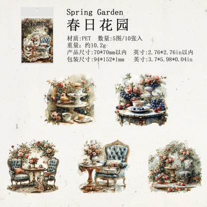 #20457 Flower Tea Series Sticker