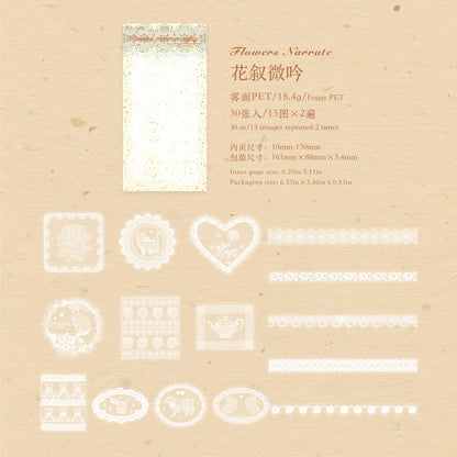 #20035 Lace Frame Series Sticker