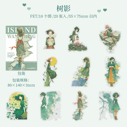 #20611 Island Wandering Series Sticker