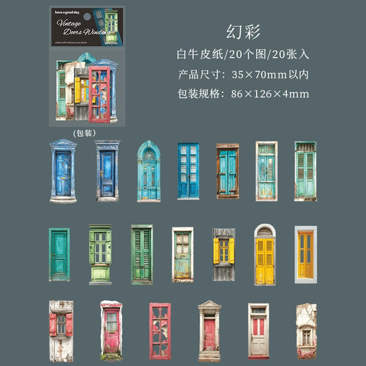 #20093 Vintage Door and Window Series Sticker