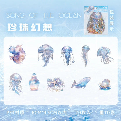 C2#20215 Fantasy Marine Animal Series Sticker