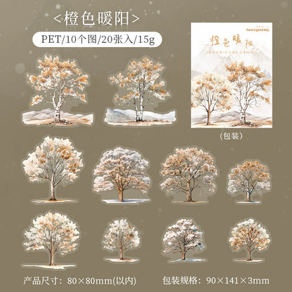 #20242 Winter Snow Tree Series Sticker