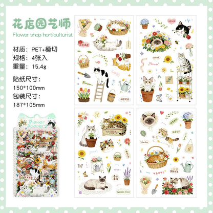 F1#20905 PET Sticker Cat