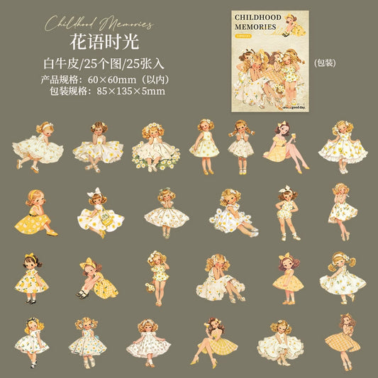 #20107 Retro Children Series Sticker