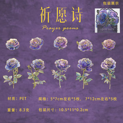 #20141 Watercolor Rose Series Sticker