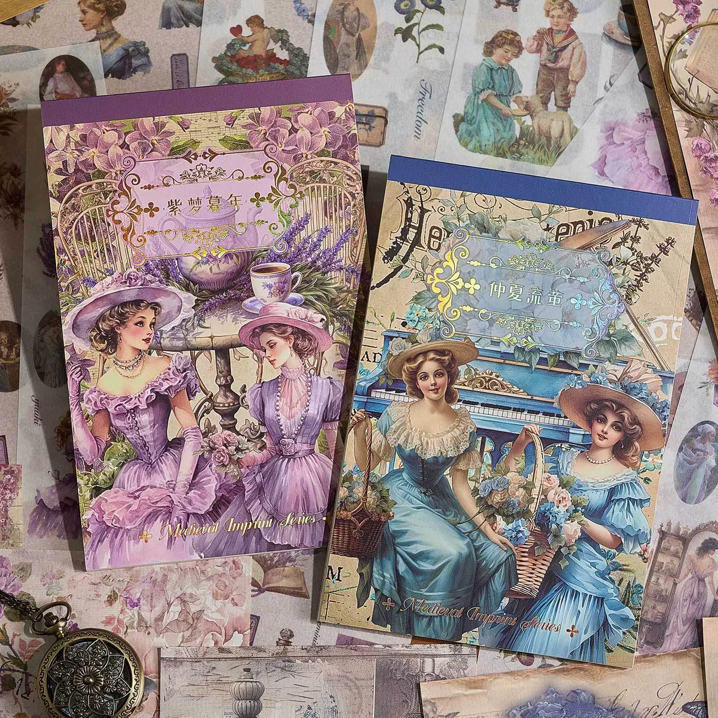 #20493 Vintage Beauty Series Sticker/Paper Book