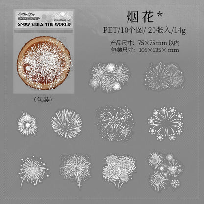 #20298 Snow Series Sticker