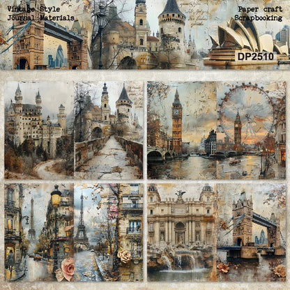 #02047 Vintage Jounery Material Paper