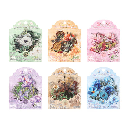 B3#20571 Clear Joyful Flower Series Sticker