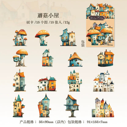 #20595 Vintage Cottage/Strange House Series Sticker