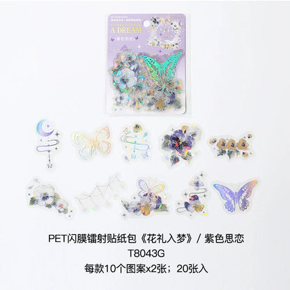 #20104 Shiny Flower Series Sticker