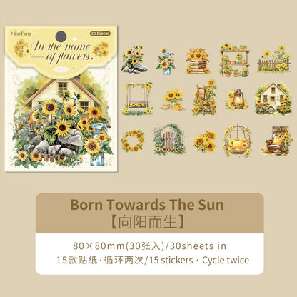 #20557 In the Name of Flowers Series Sticker