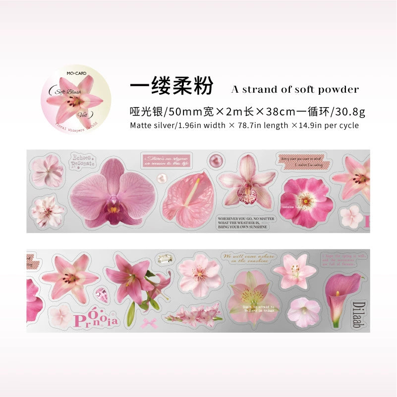 #03191 Flower Word Series Precut Tape