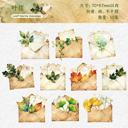 #20158 Vintage Letter Series Sticker