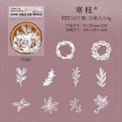 #20298 Snow Series Sticker