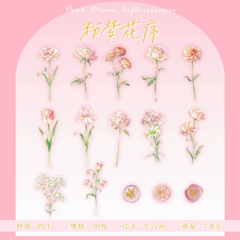 #20477 Flower Series Sticker