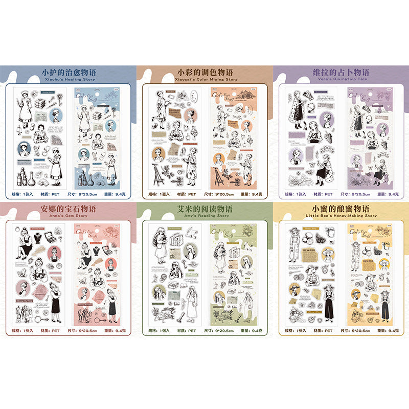 #20555 Girl's Fruit Story Series Sticker