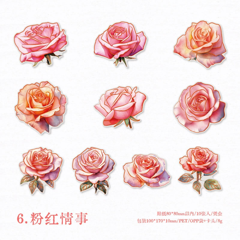 #20241 Rose Series Sticker