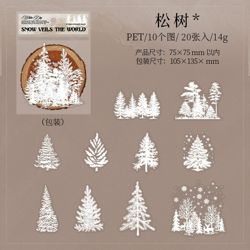 #20298 Snow Series Sticker