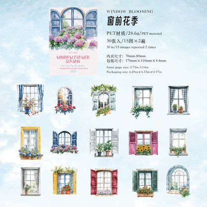#02902 Window Scenery  Series Sticker
