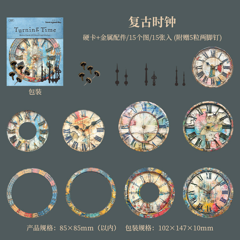 #20288 Vintage Clock Series Sticker