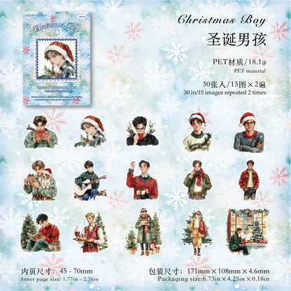 #02901 Christmas Couple y Series Sticker