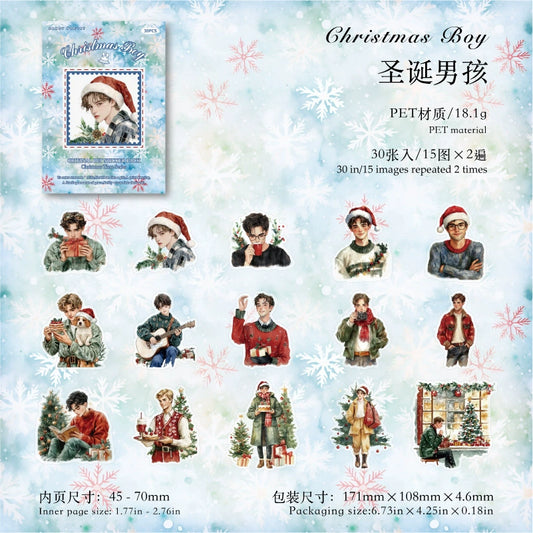 #02901 Christmas Couple y Series Sticker