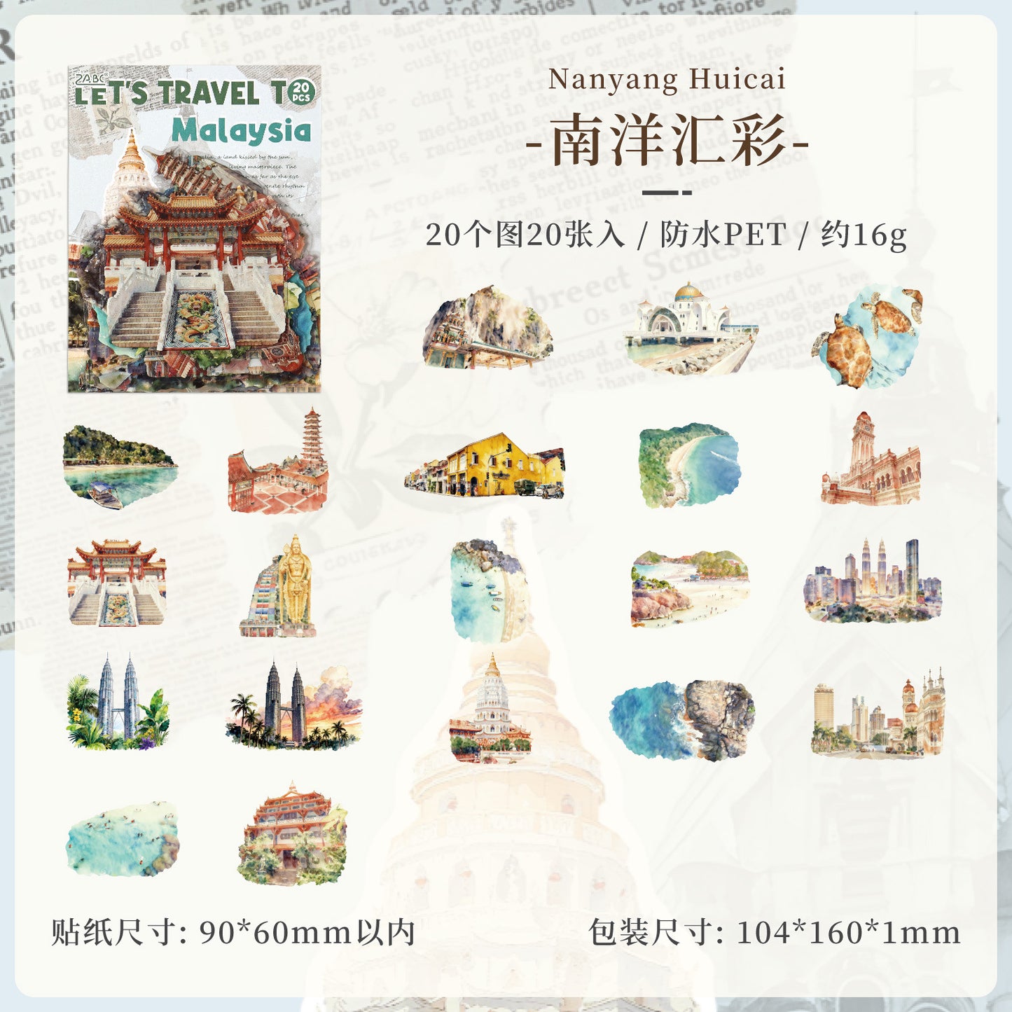 #20568 Let's Travel Series Sticker