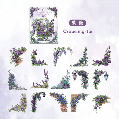 C4#20325 Flower Corner Series Sticker
