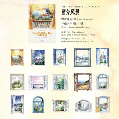 #02902 Window Scenery  Series Sticker